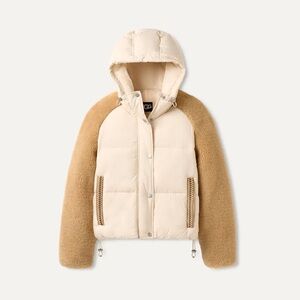 UGG Mykah UGGbraid Puffer Jacket cream sand Women’s